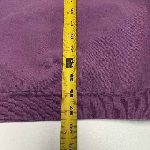 Vintage Anne Murray Sweatshirt Adult Large 23.5x27.5 Purple Cut Neck Singer Tour - Picture 8 of 10